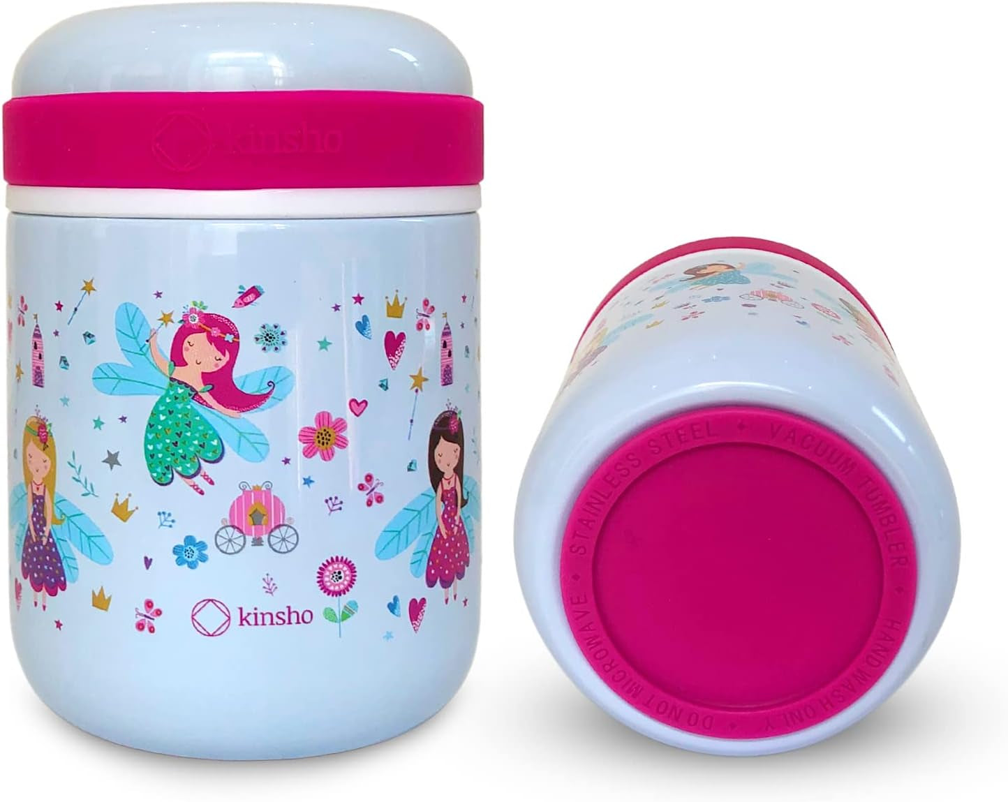Tarro de alimentos de acero inoxidable aislado Kinsho