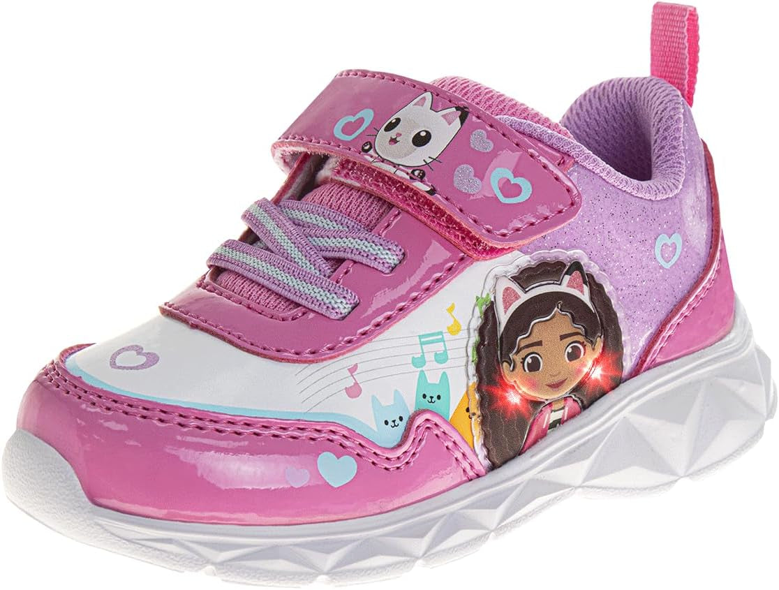 Gabby's Dollhouse - Tenis LED con correa fácil