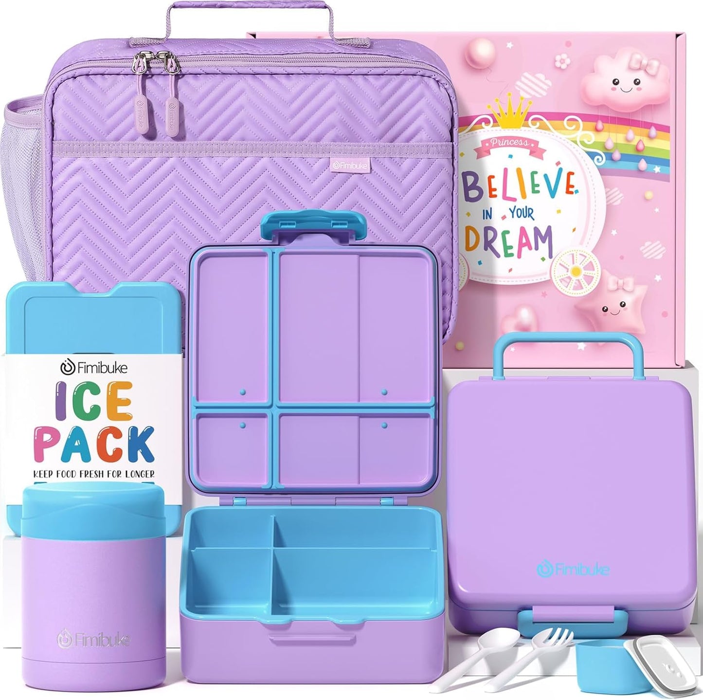 Kit de lonchera Fimibuke Color lila