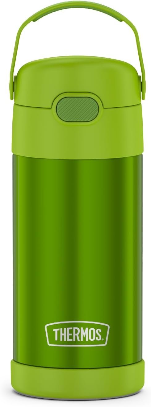THERMOS FUNTAINER - Botella de agua con pajilla, 12 onzas