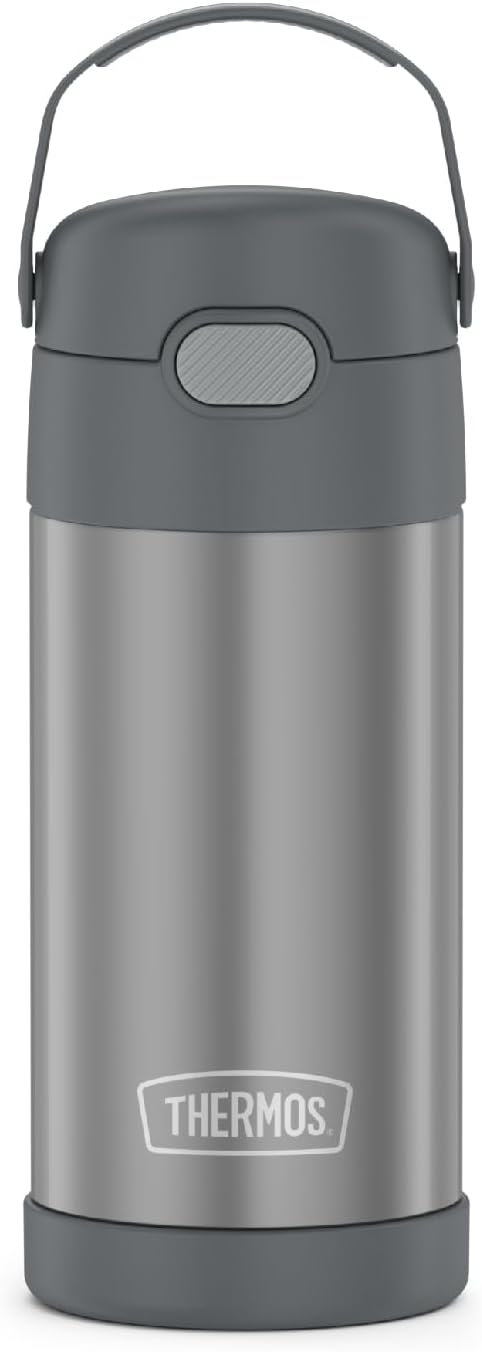 THERMOS FUNTAINER - Botella de agua con pajilla, 12 onzas