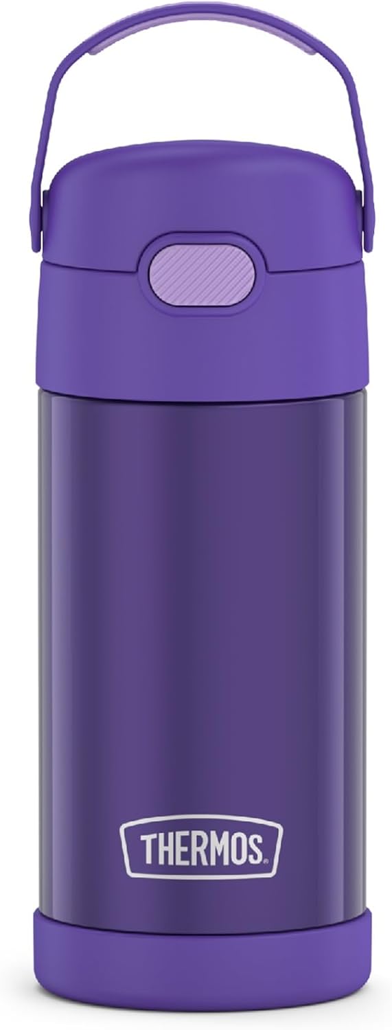 THERMOS FUNTAINER - Botella de agua con pajilla, 12 onzas