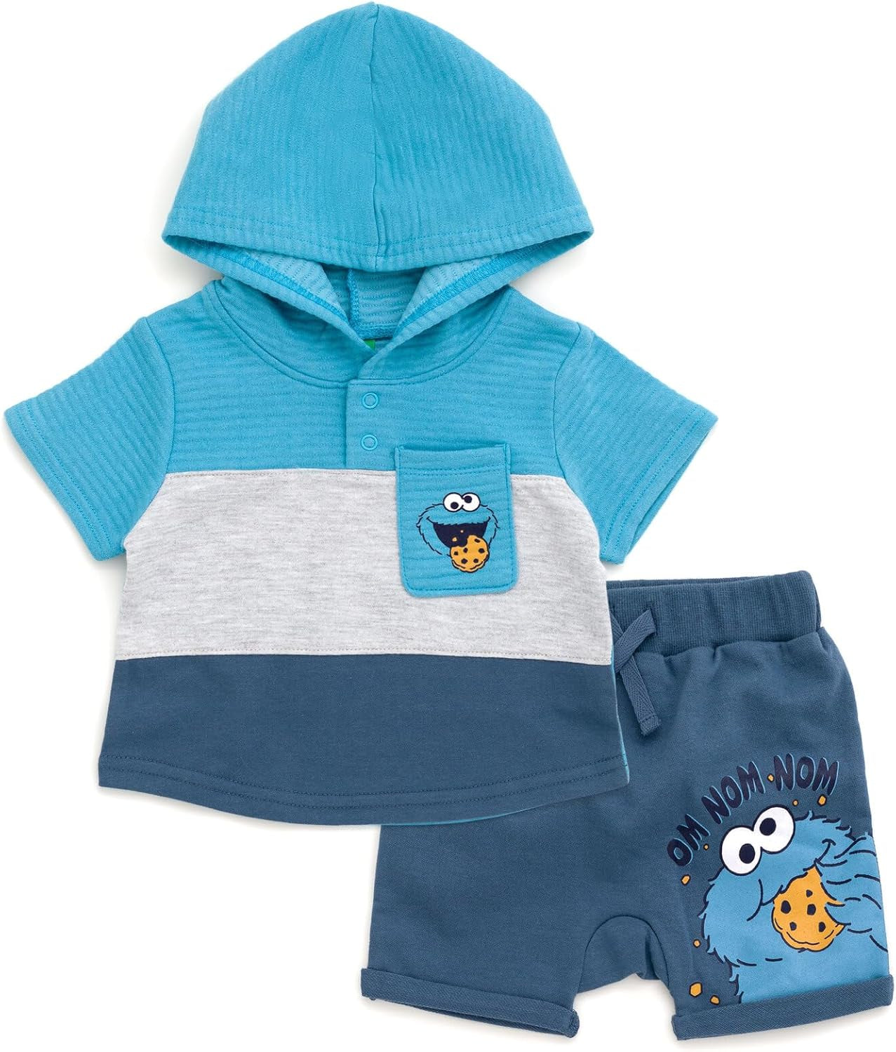 Plaza Sésamo Sudadera con capucha y pantalones cortos