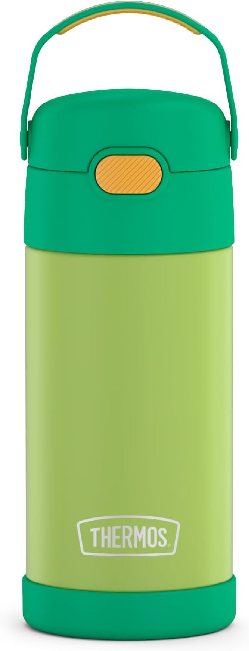THERMOS FUNTAINER - Botella de agua con pajilla, 12 onzas