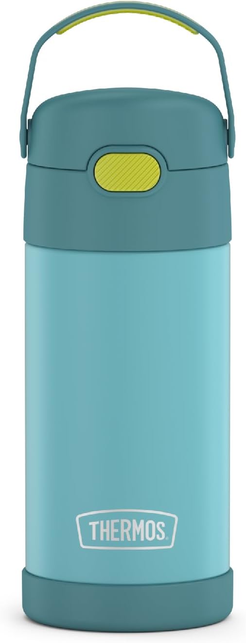 THERMOS FUNTAINER - Botella de agua con pajilla, 12 onzas