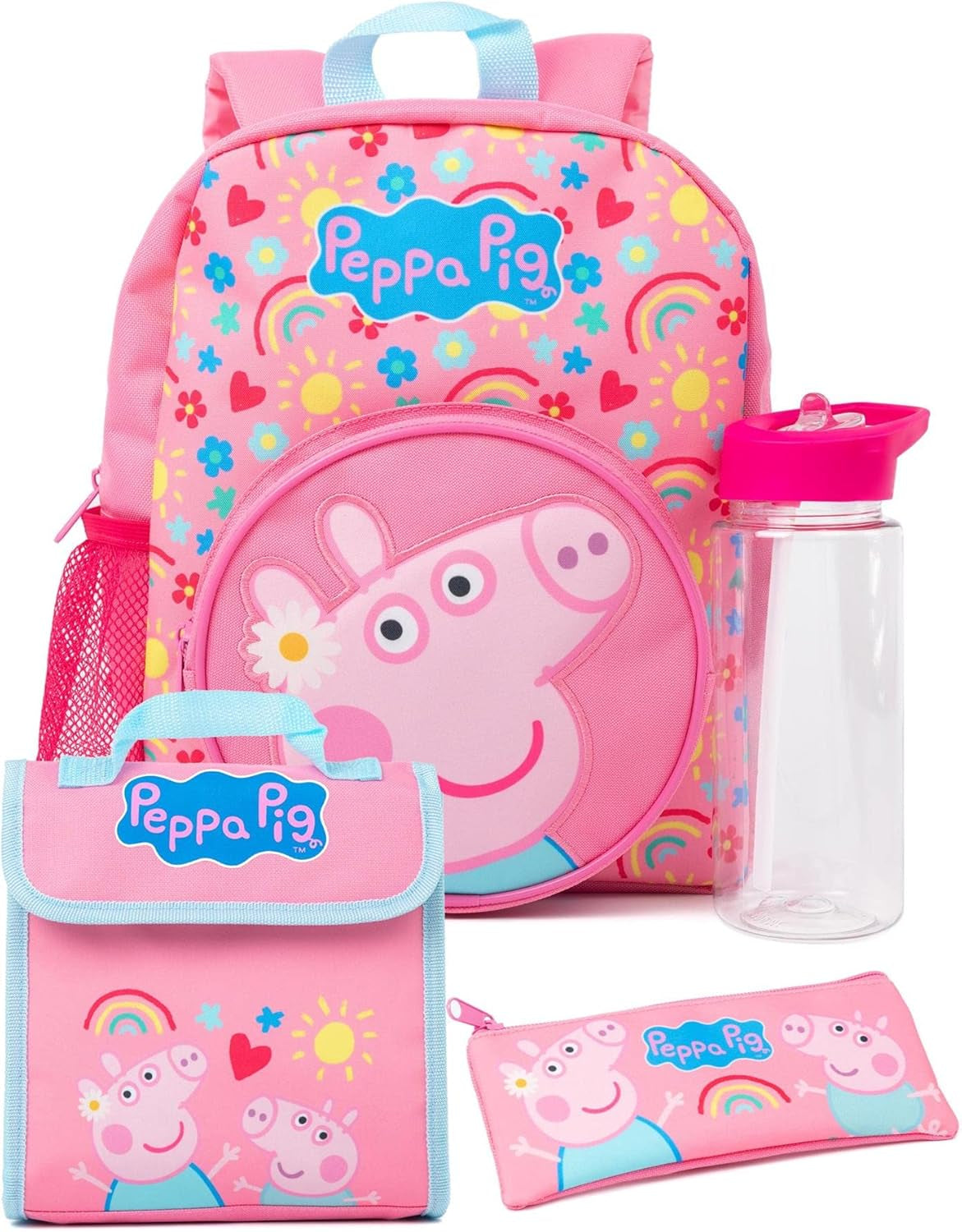 Peppa Pig Juego de mochila 11 pulgadas de 4 piezas
