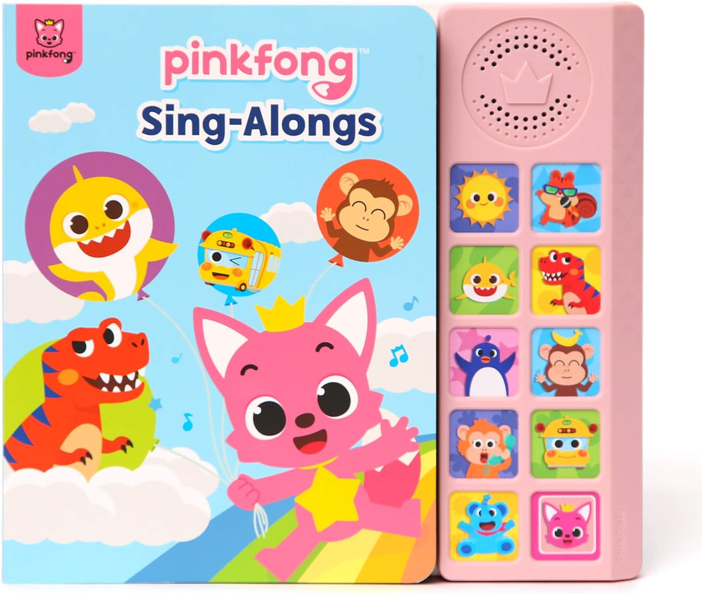 Pinkfong Libro de sonido de 10 botones para cantar Juguete Baby Shark