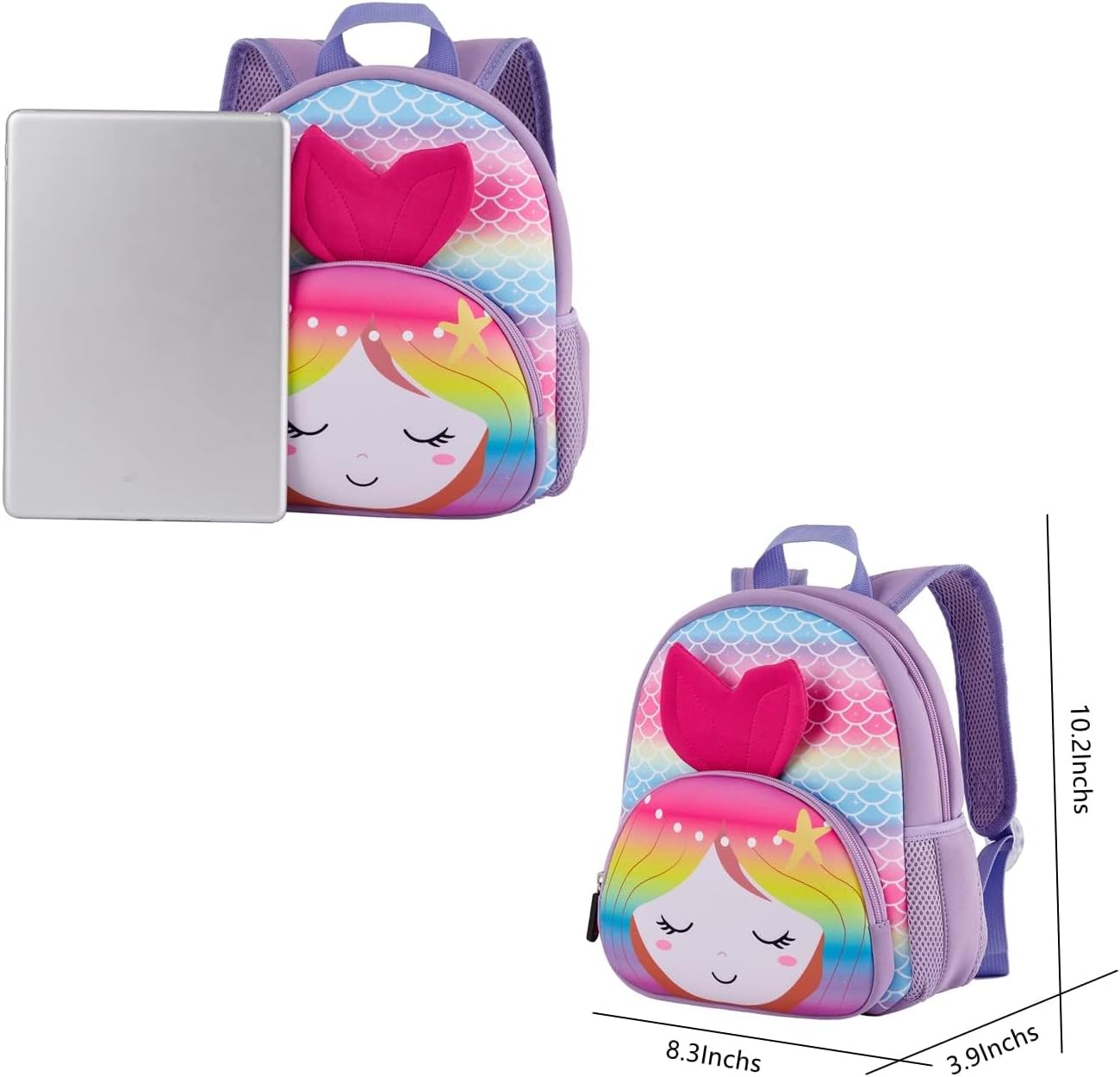 Mochila preescolar 10.2 Pulgadas de alto