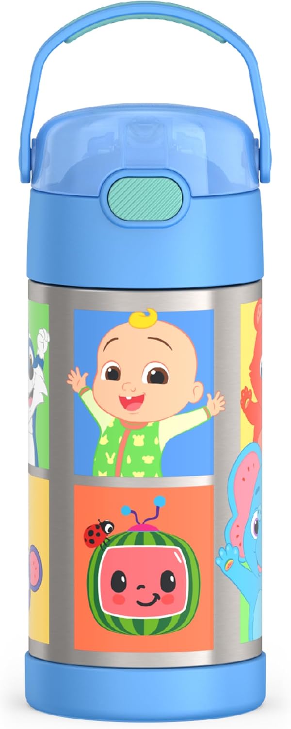 THERMOS FUNTAINER - Botella de agua de acero inoxidable Cocomelon