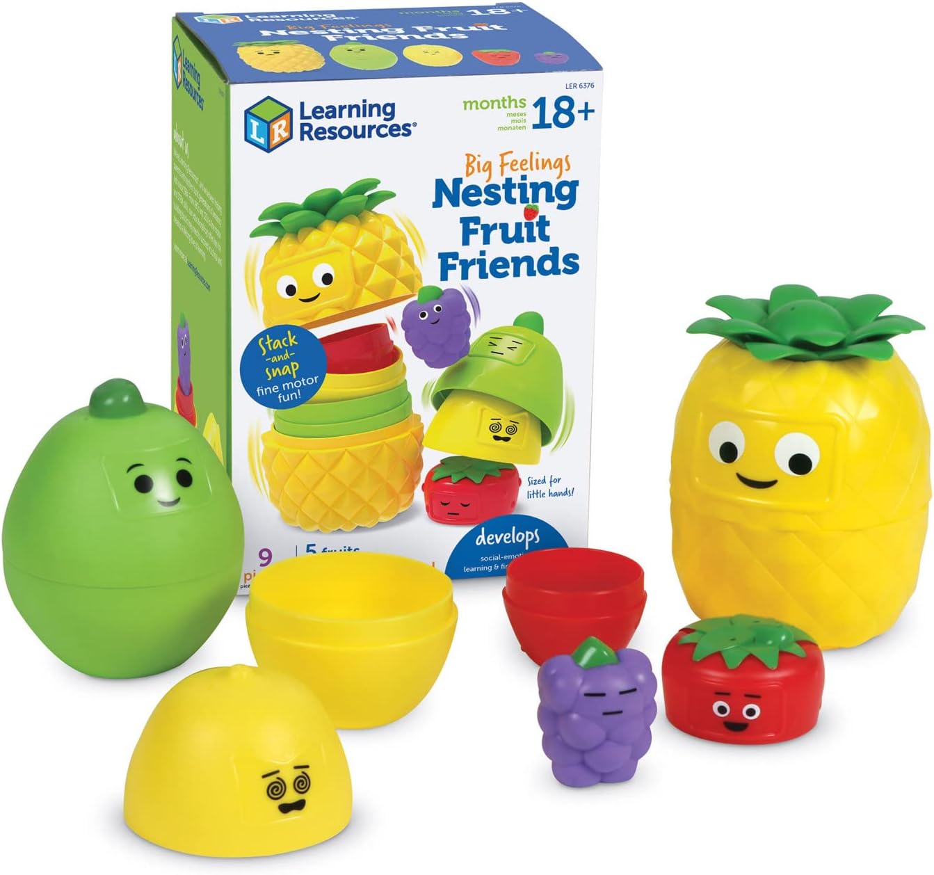 Learning Resources Big Feelings - Amigos de frutas anidables