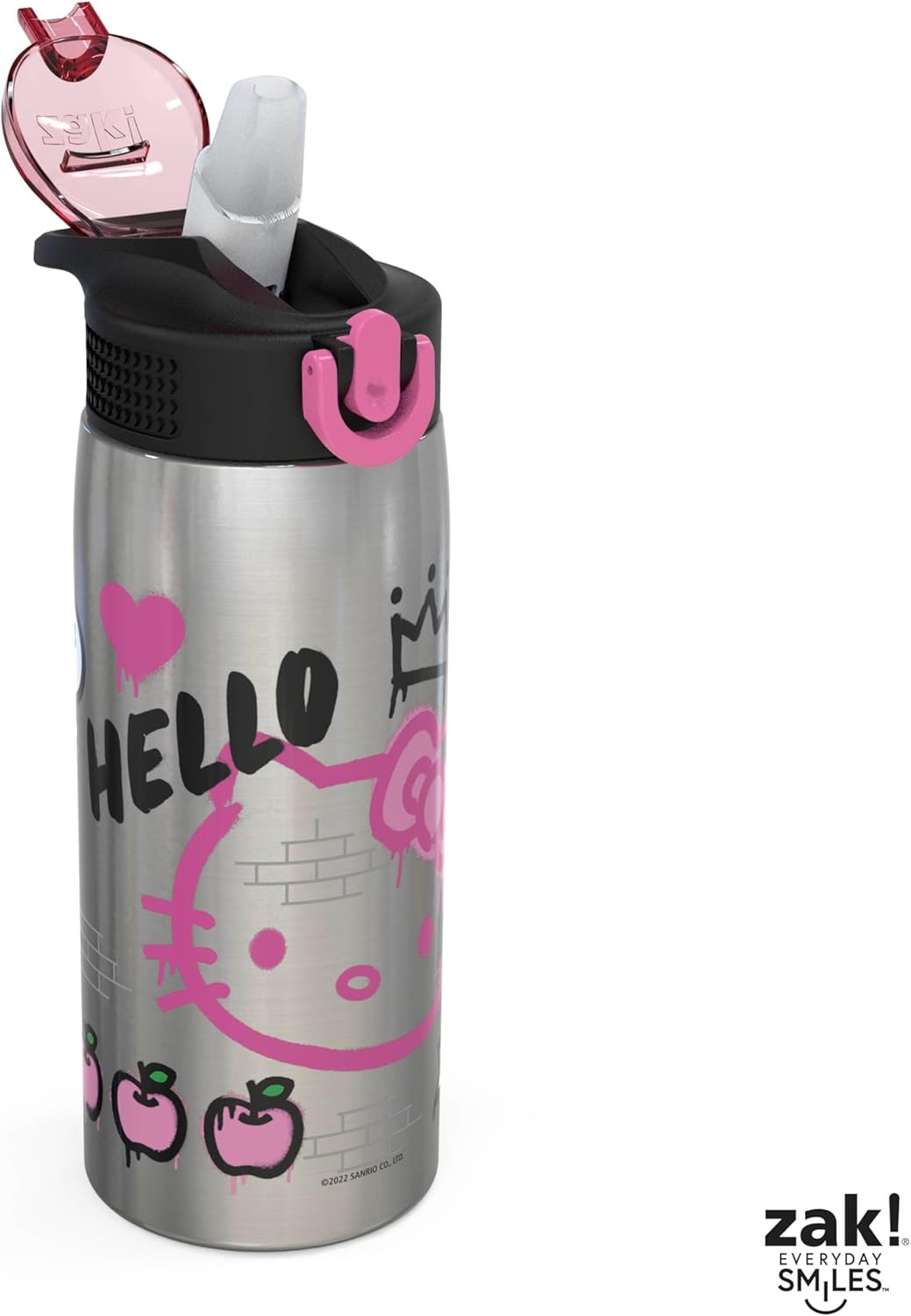 Zak Designs botella de agua de acero inoxidable de 19 onzas