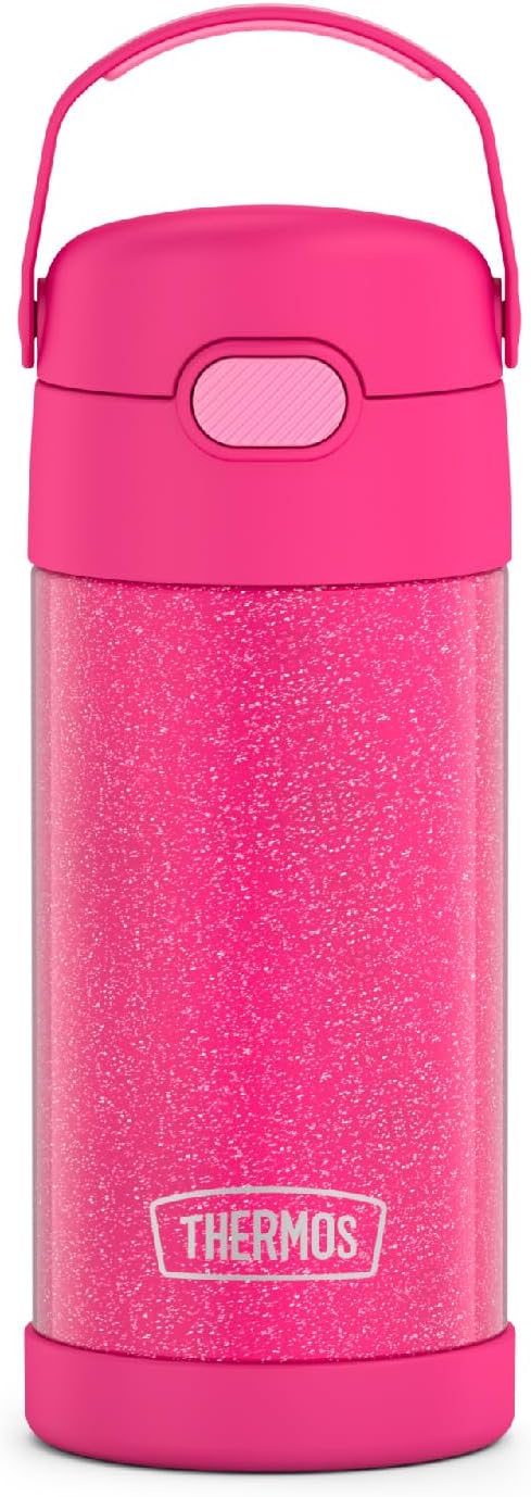 THERMOS FUNTAINER - Botella de agua con pajilla, 12 onzas