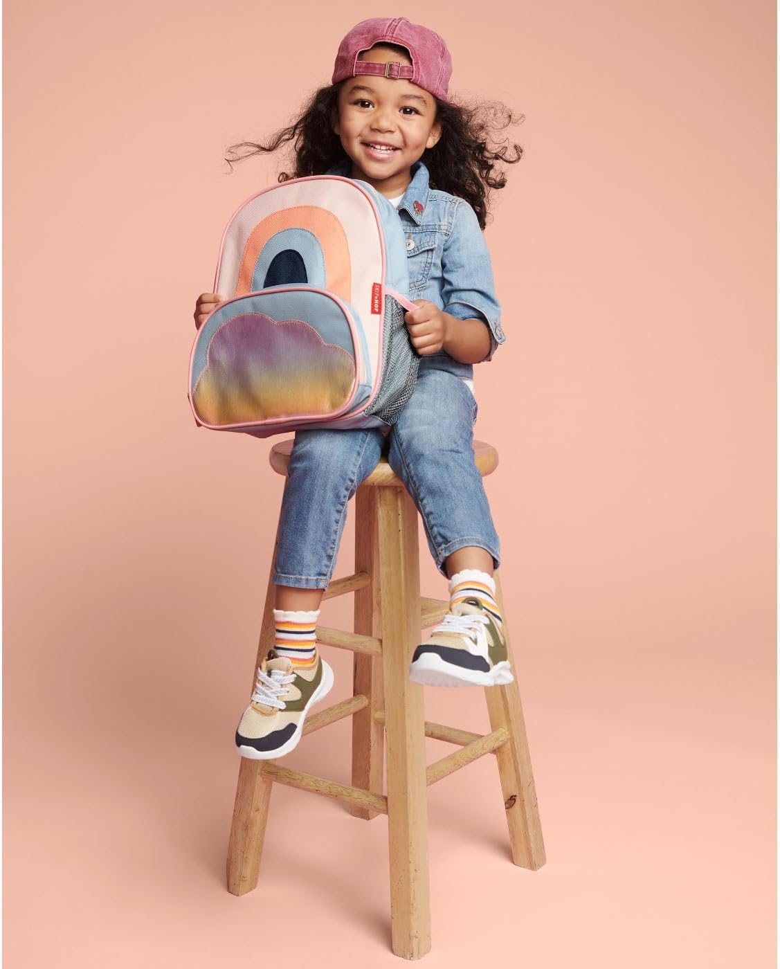 Skip Hop Sparks Mochila para niños pequeños arcoíris 12 Pulgadas