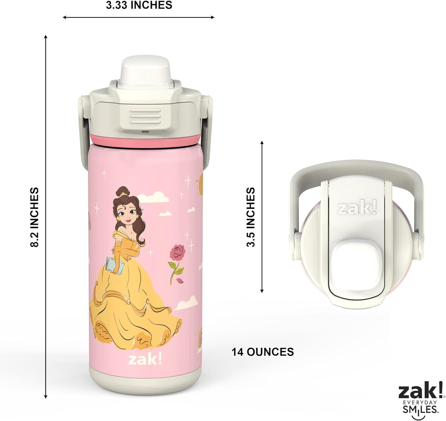 Zak Botella aislada, acero inoxidable, 14 onzas