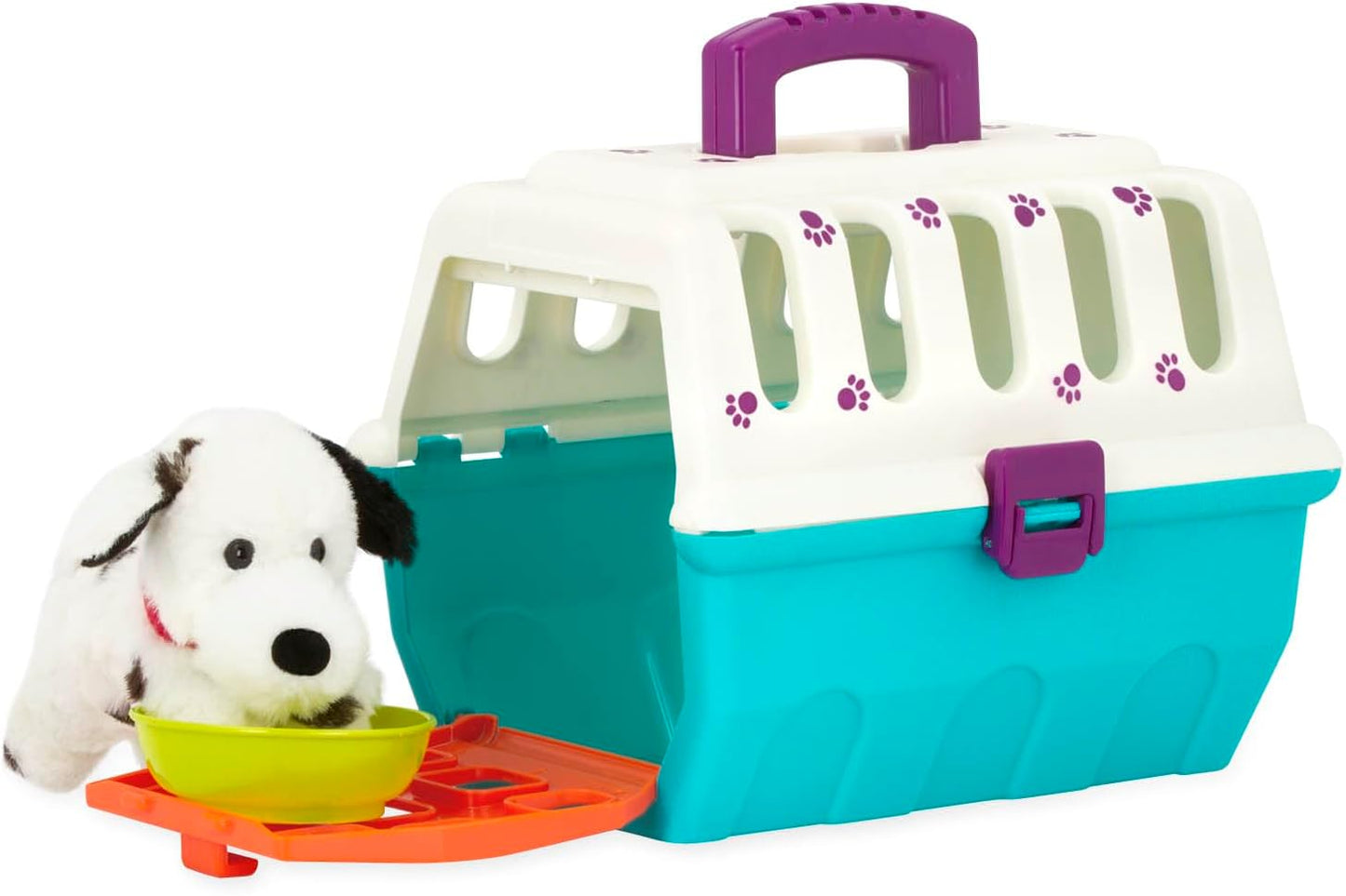 Battat Juguetes veterinarios de juego de simulación - Juego de cuidado de perros - Cachorro de peluche y portador