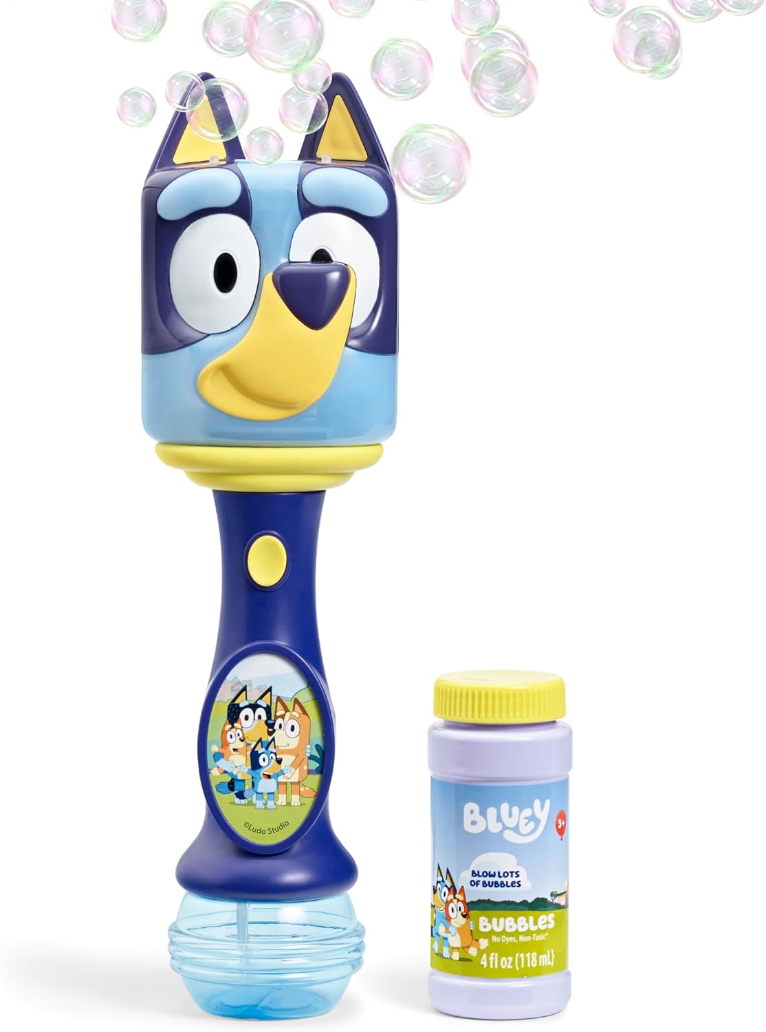 BLUEY - Varita musical de burbujas con luz y sonido