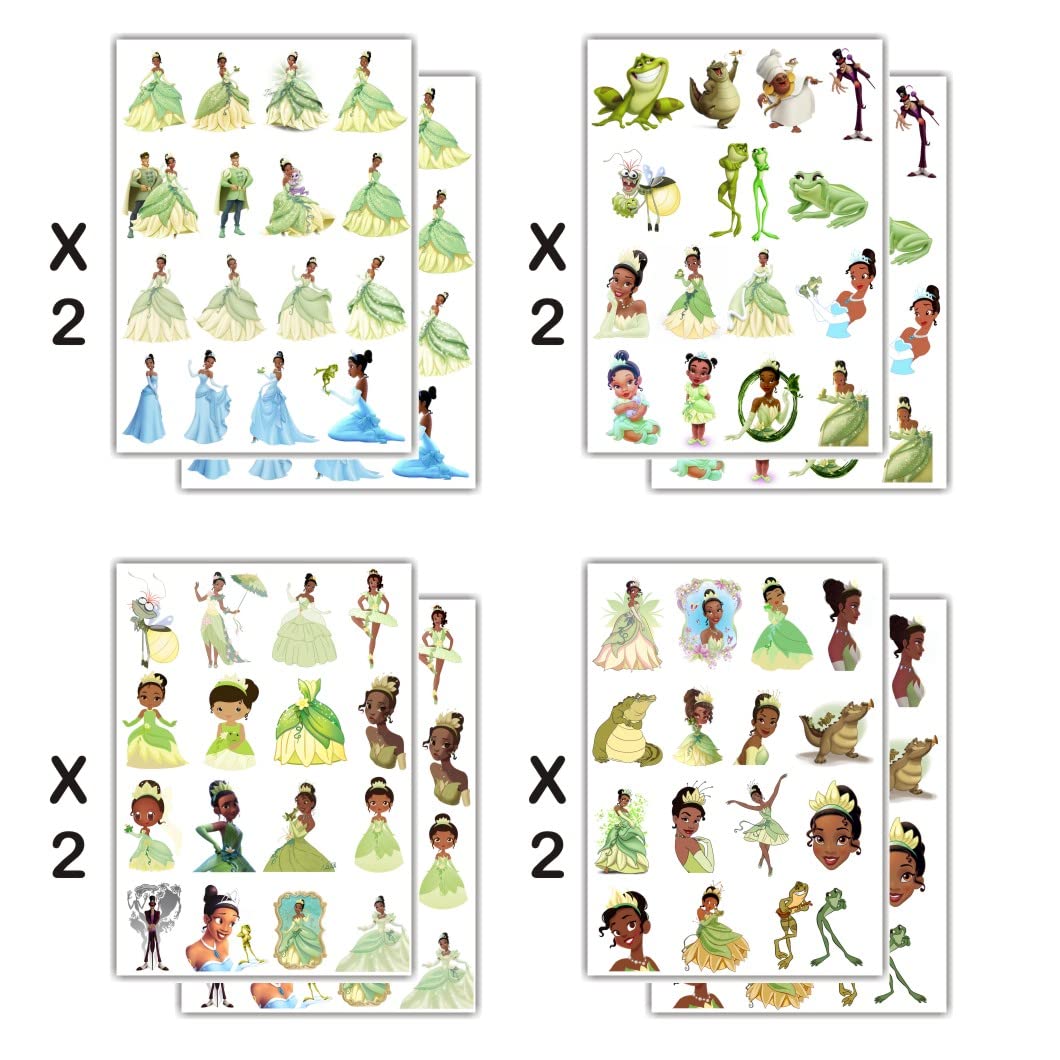 tatuajes temporales de princesa Tiana
