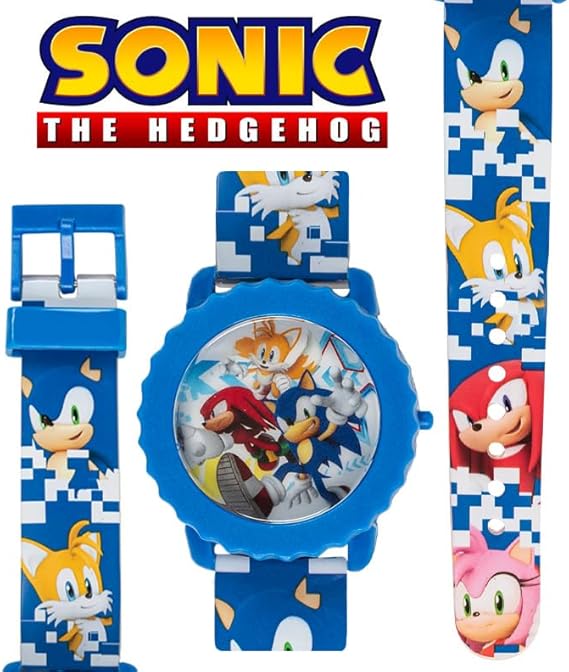 Sonic The Hedgehog - Reloj digital para niños, pantalla LED intermitente