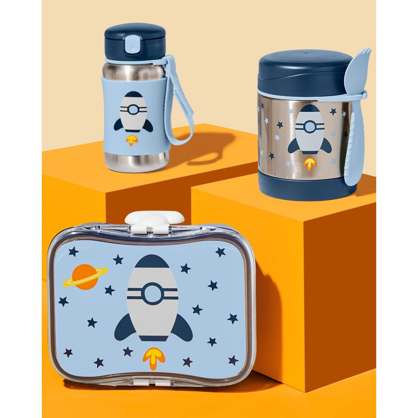 Skip Hop Tarro aislado de comida acero inoxidable Cohete