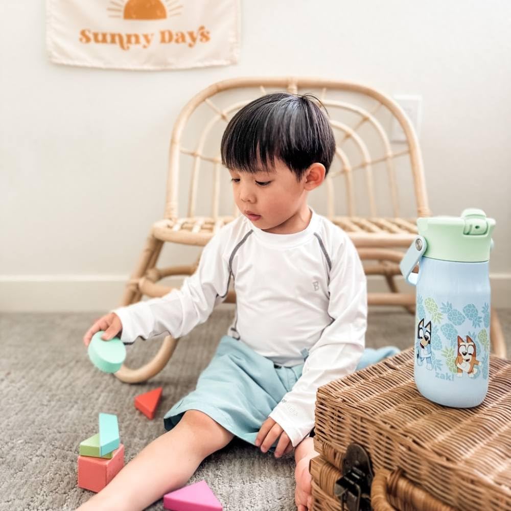 Zak Designs Botella de agua de acero inoxidable