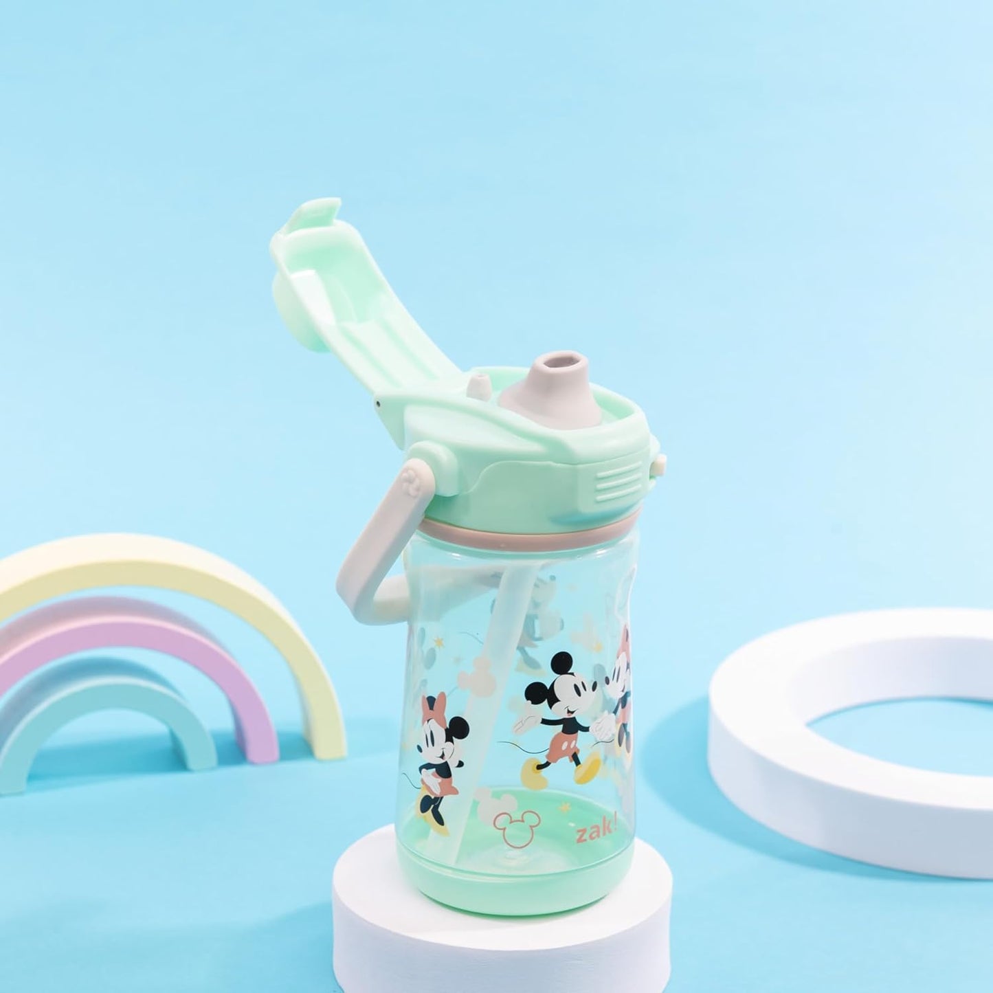 Zak Designs Botella de agua plástico de 12 onzas