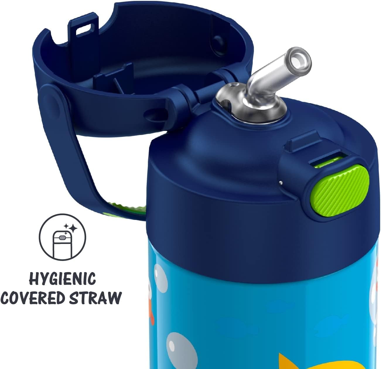 THERMOS FUNTAINER - Botella de agua de acero inoxidable Baby Shark