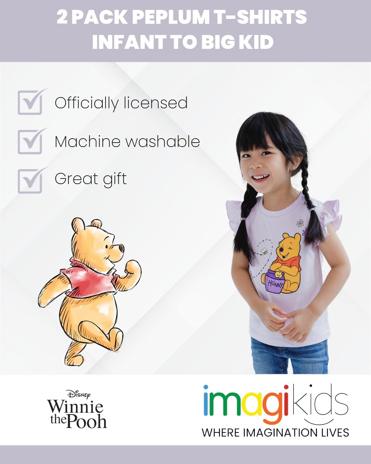 Winnie The Pooh Paquete de 2 camisetas