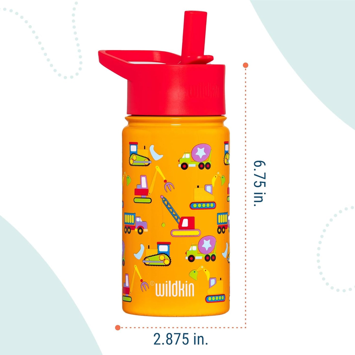 Wildkin Botella de agua reutilizable de acero inoxidable