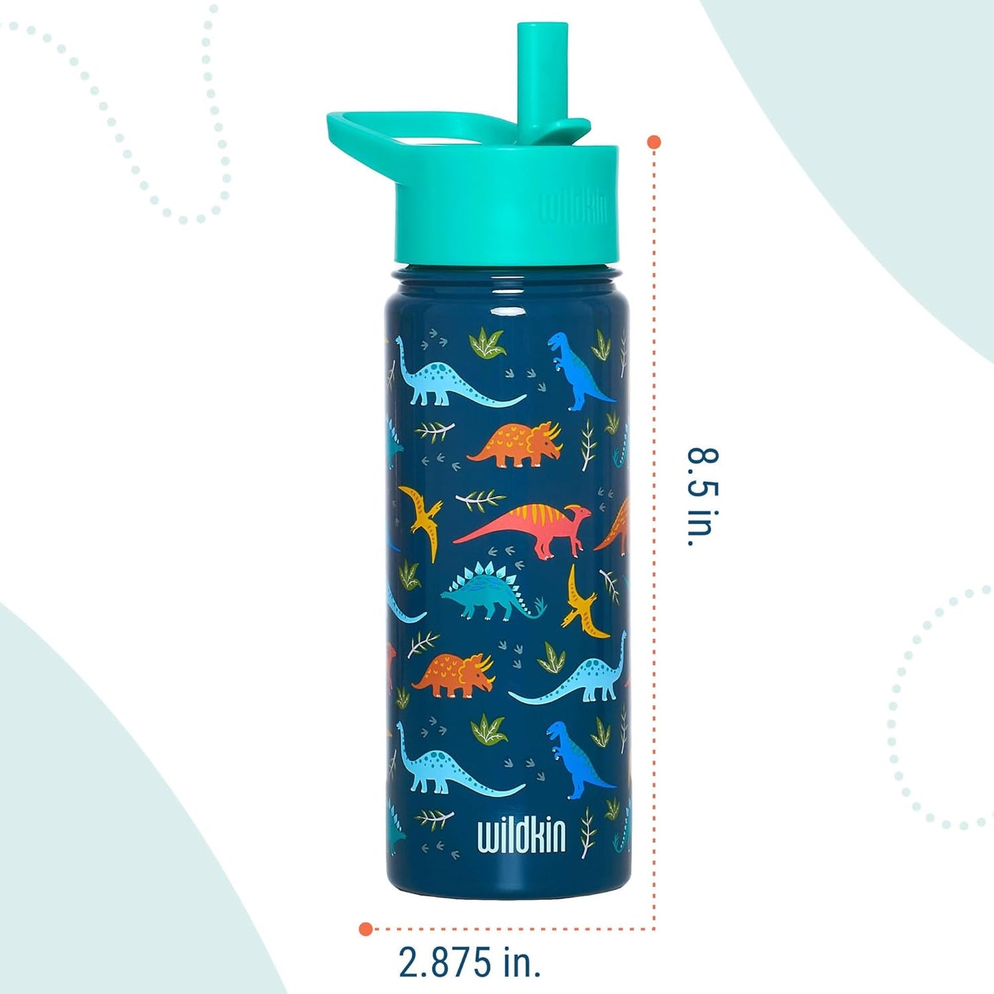 Wildkin Botella de agua reutilizable de acero inoxidable 18 onz