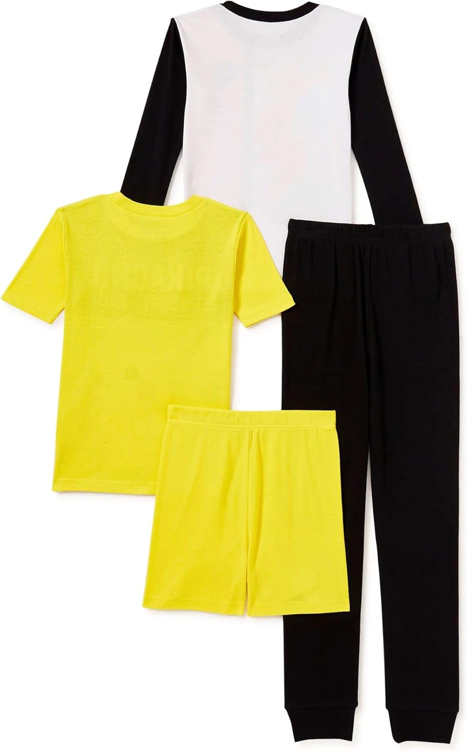 Pokemon Conjunto de pijama Pikachu para niños, pijama de 4 piezas