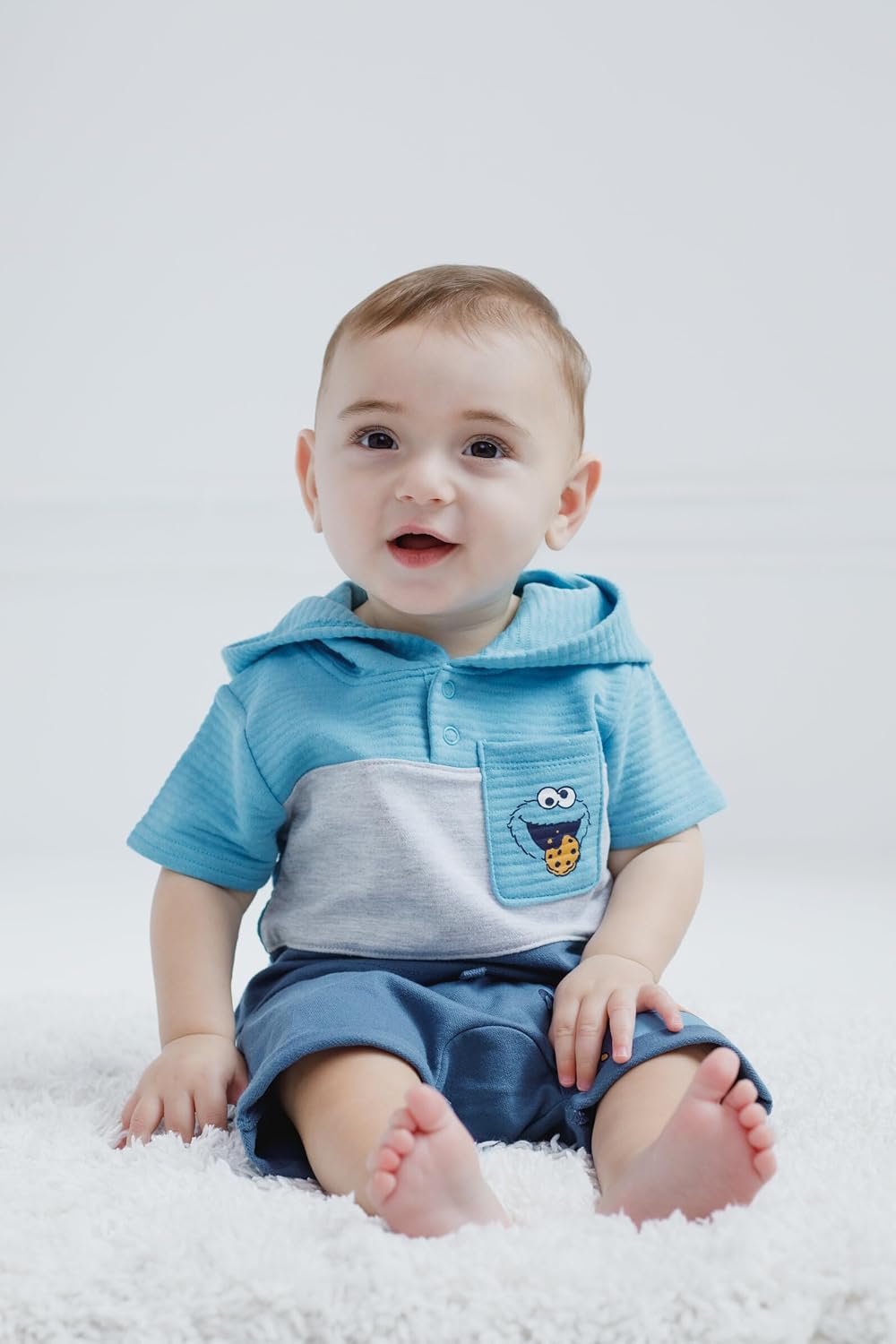 Plaza Sésamo Sudadera con capucha y pantalones cortos