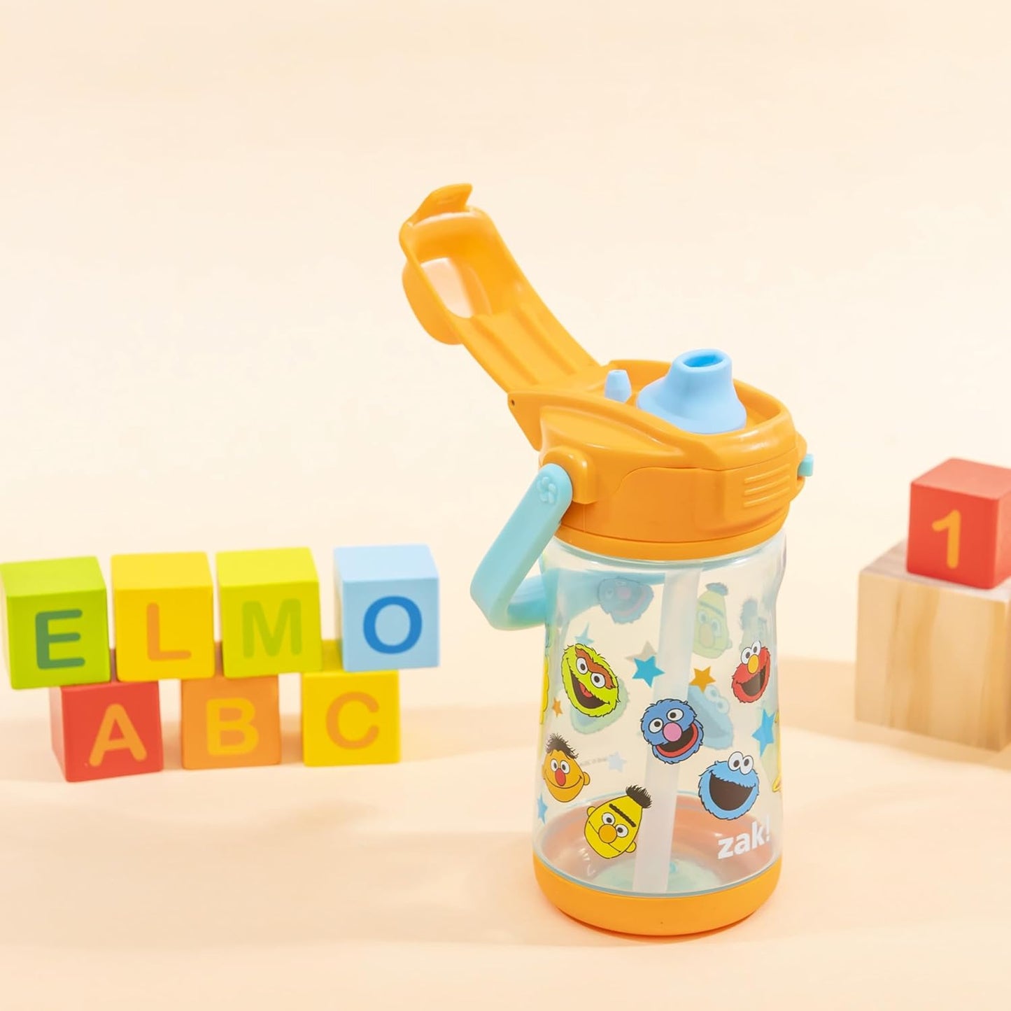 Zak Designs Botella de agua plástico de 12 onzas