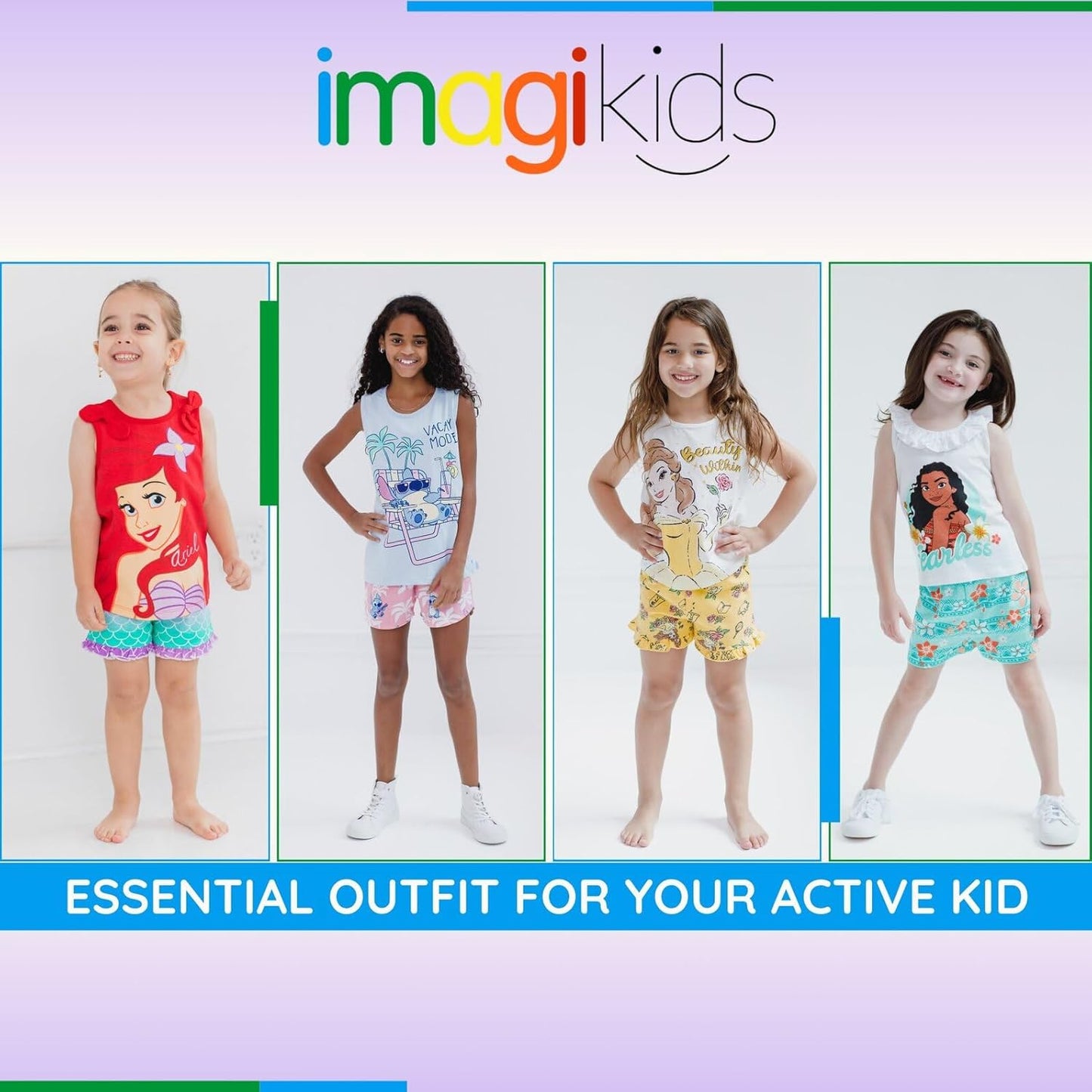 Camiseta sin mangas y pantalones cortos Frozen