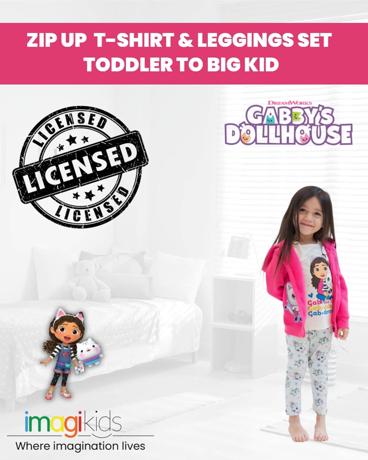 GABBY'S DOLLHOUSE Pandy Paws - Conjunto de 3 piezas