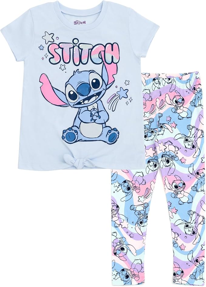 Disney Stitch Conjunto de camiseta y leggings
