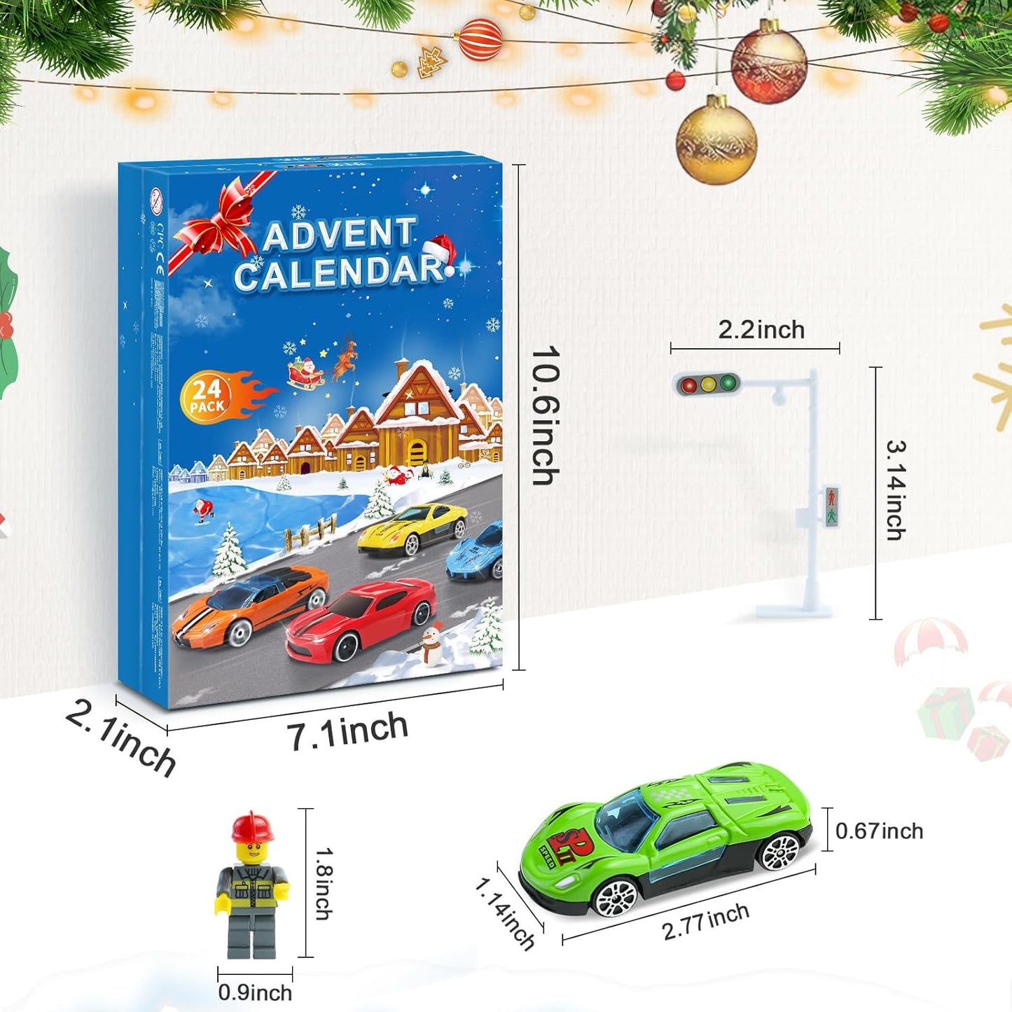 calendario de Adviento vehículos de carreras