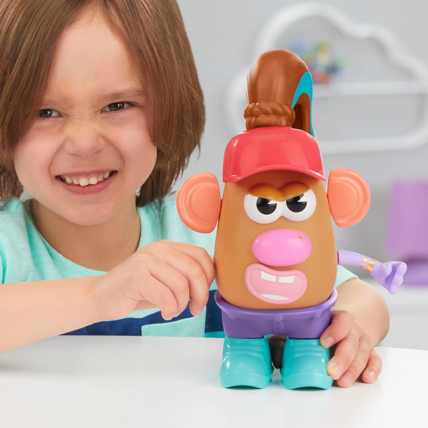Potato Head Express Yourspud Playset con 1 cuerpo de papa y 32 accesorios