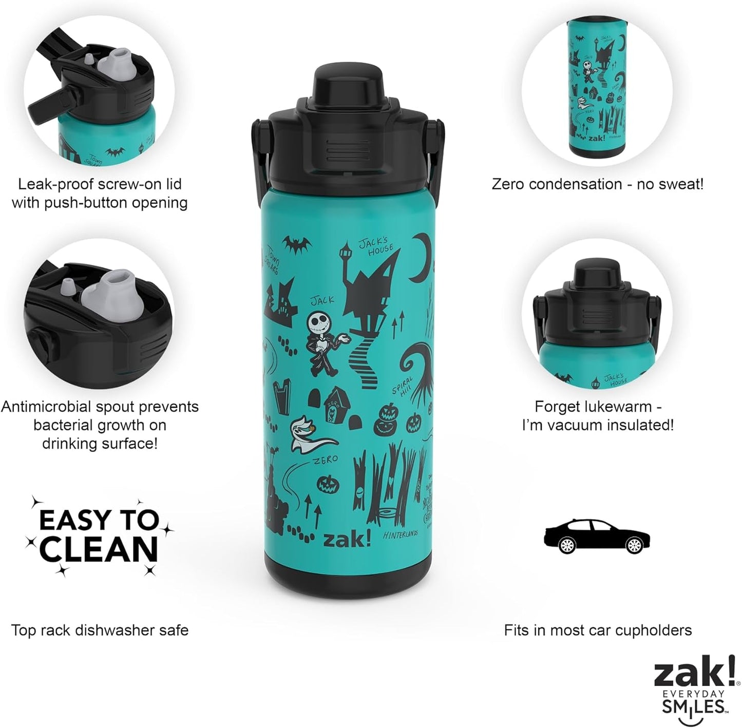 zak Botella aislada acero inoxidable 20 onzas