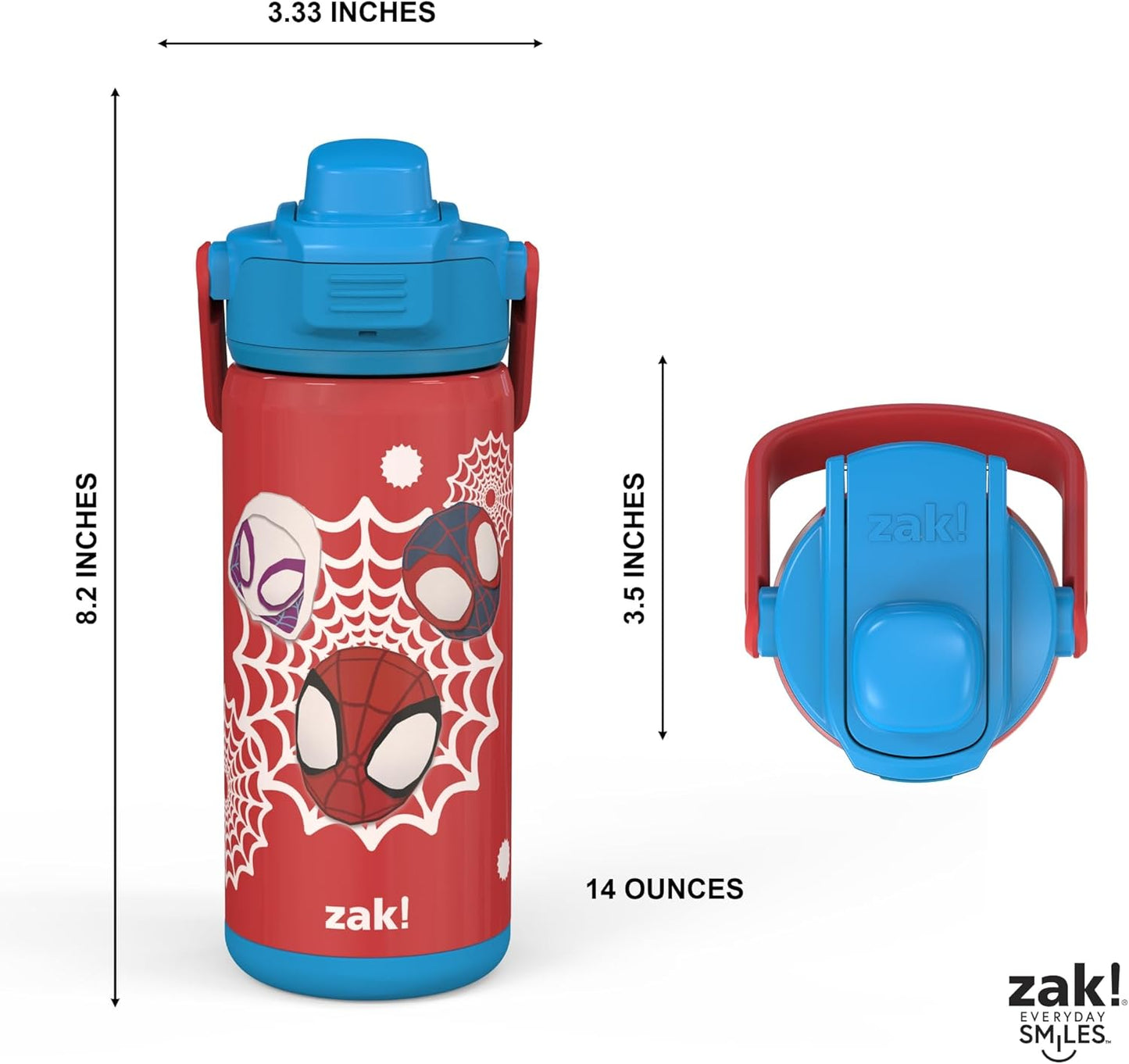 Zak Botella aislada, acero inoxidable, 14 onzas