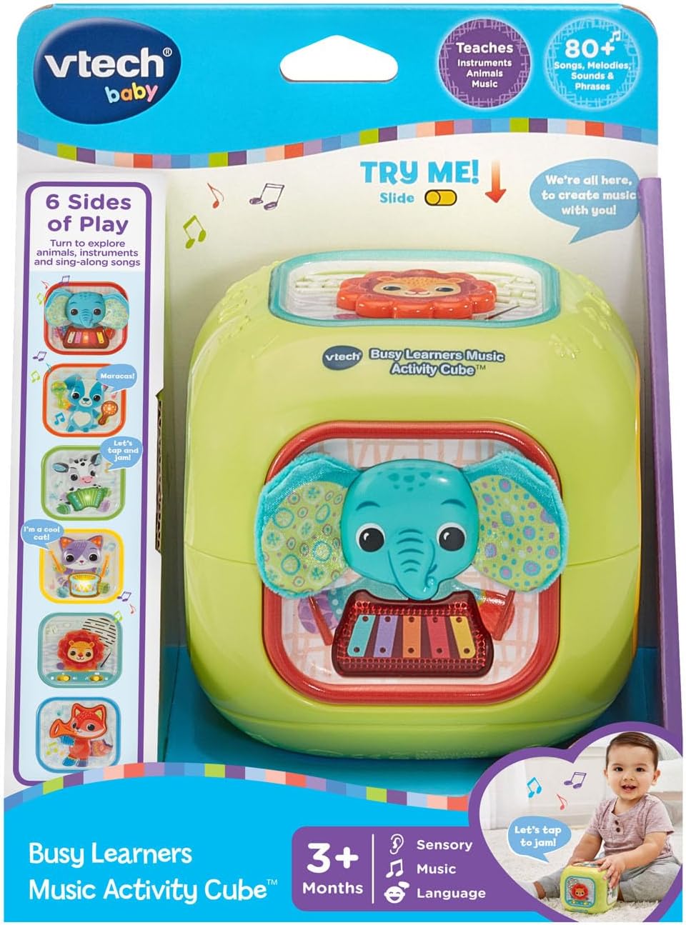 VTech Baby Busy Learners - Cubo de actividades musicales