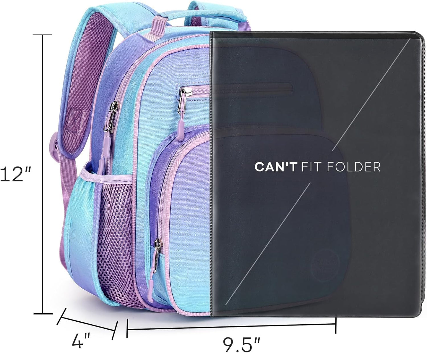 mibasies Mochila 12 pulgadas de alto