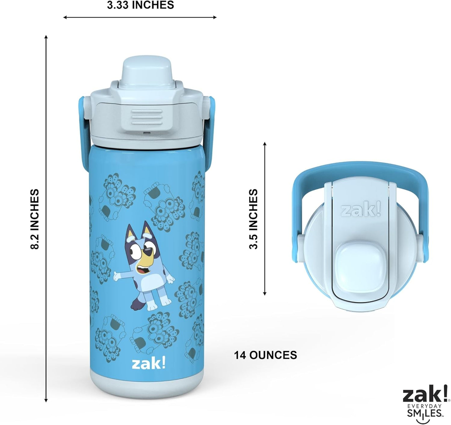 Zak Botella aislada, acero inoxidable, 14 onzas