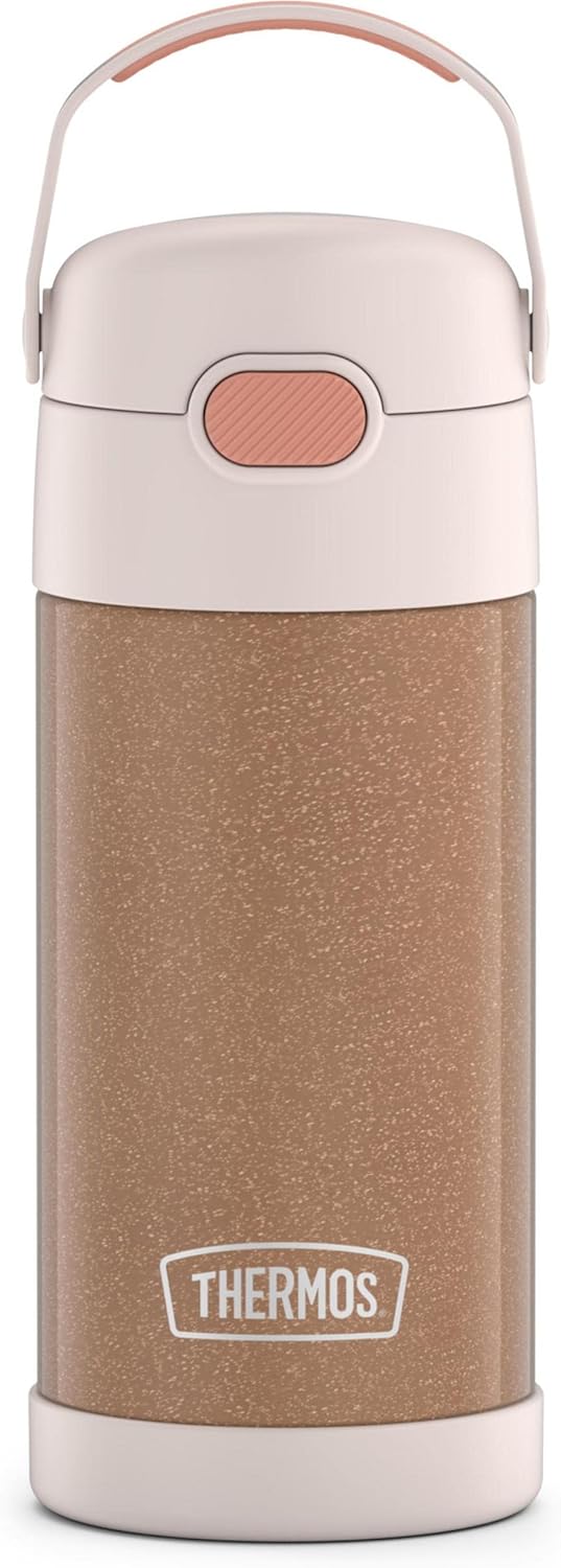THERMOS FUNTAINER - Botella de agua con pajilla, 12 onzas