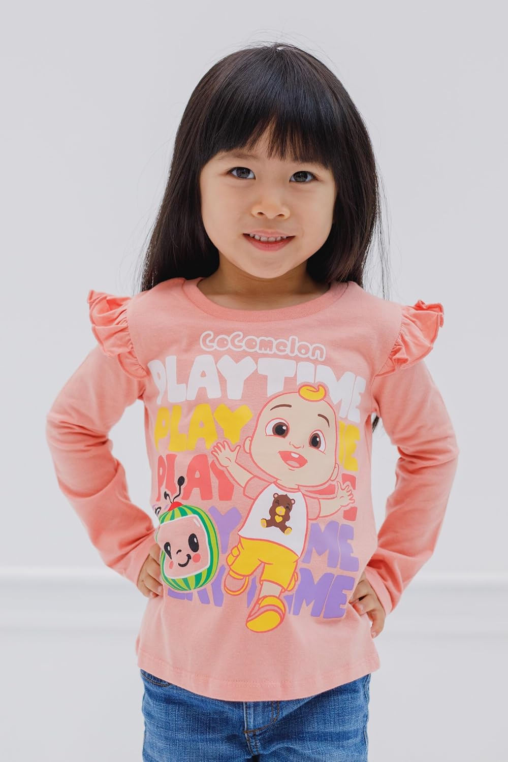 Ropa CoComelon JJ Cody Nina - Paquete de 2 camisetas
