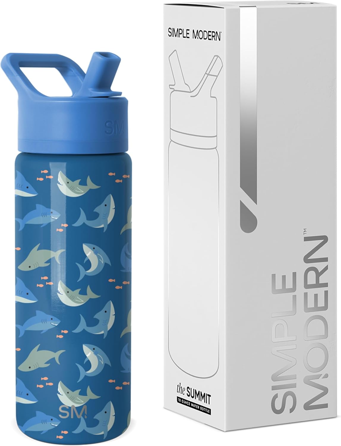 Simple Modern Botella de agua de acero inoxidable 18 onzas