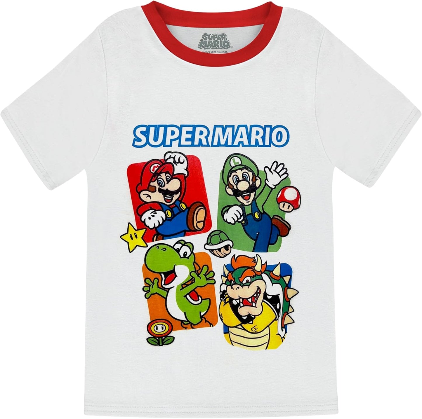 Super Mario Conjunto de pijama para niños de 2 piezas