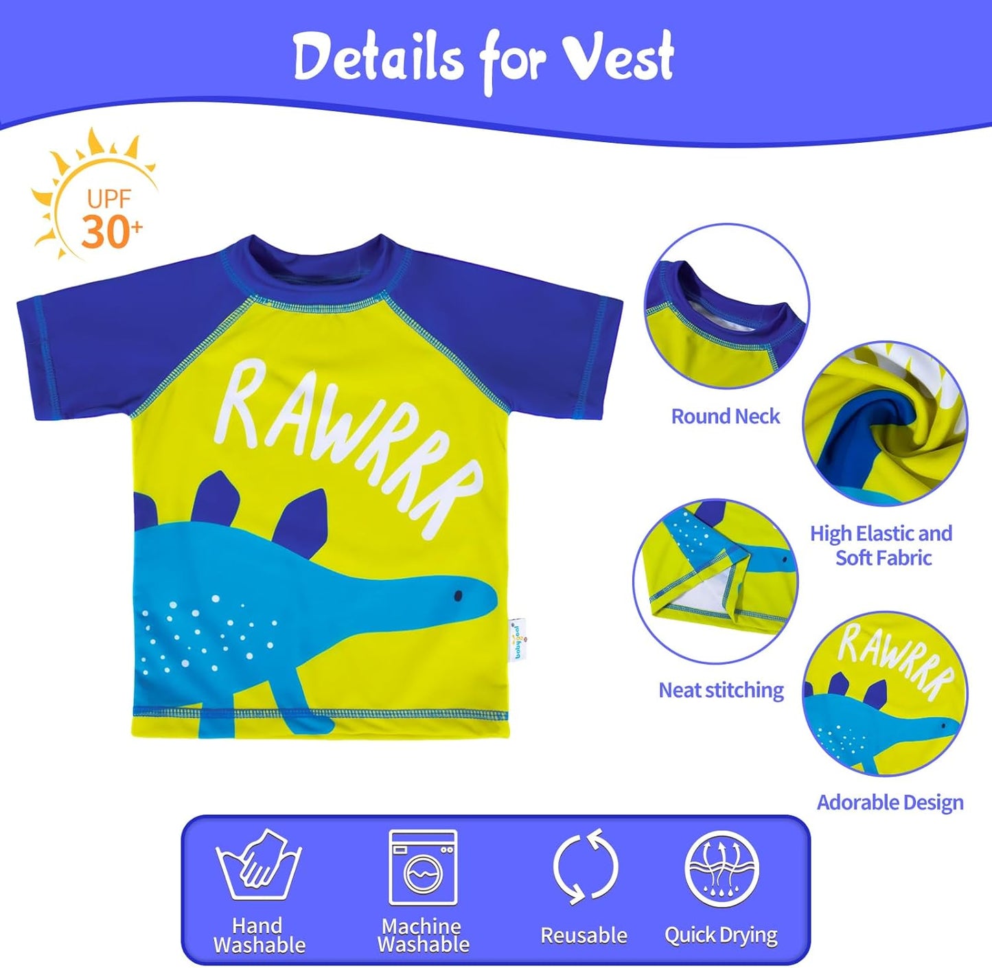 Trajes de baño para bebés babygoal con pañal