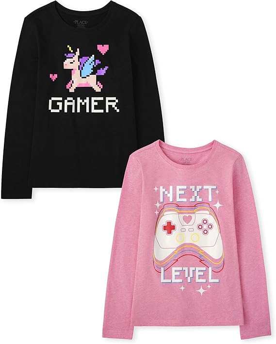 The Children's Place Camisetas estampadas de manga larga