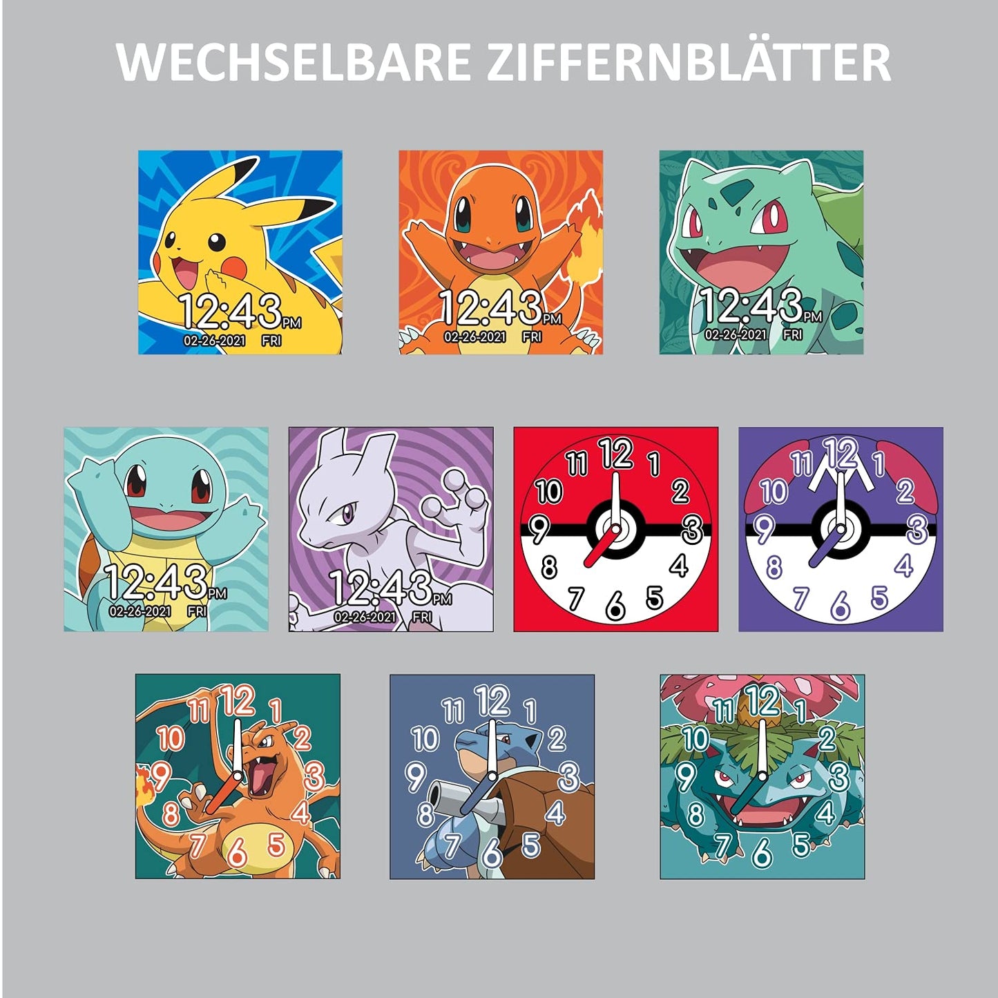 Pokémon Reloj inteligente interactivo con pantalla táctil