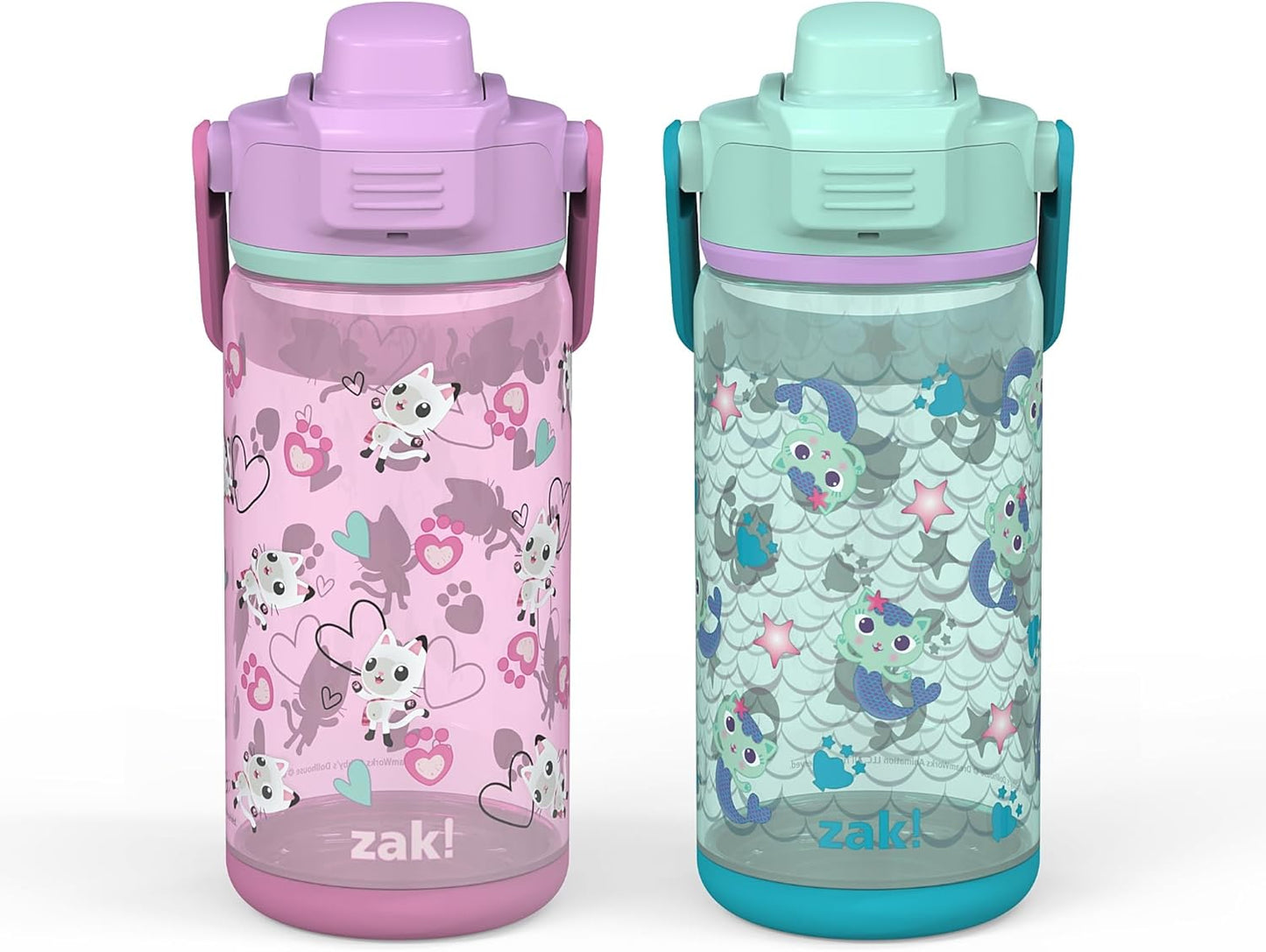 Zak Juego de 2 botellas de 16 onzas cada una, plástico duradero